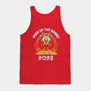 Yin Yan Dabbing Rabbit Chinese New Year 2023 Men Women Kid Tank Top